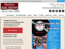 Tablet Screenshot of donleyauctions.com